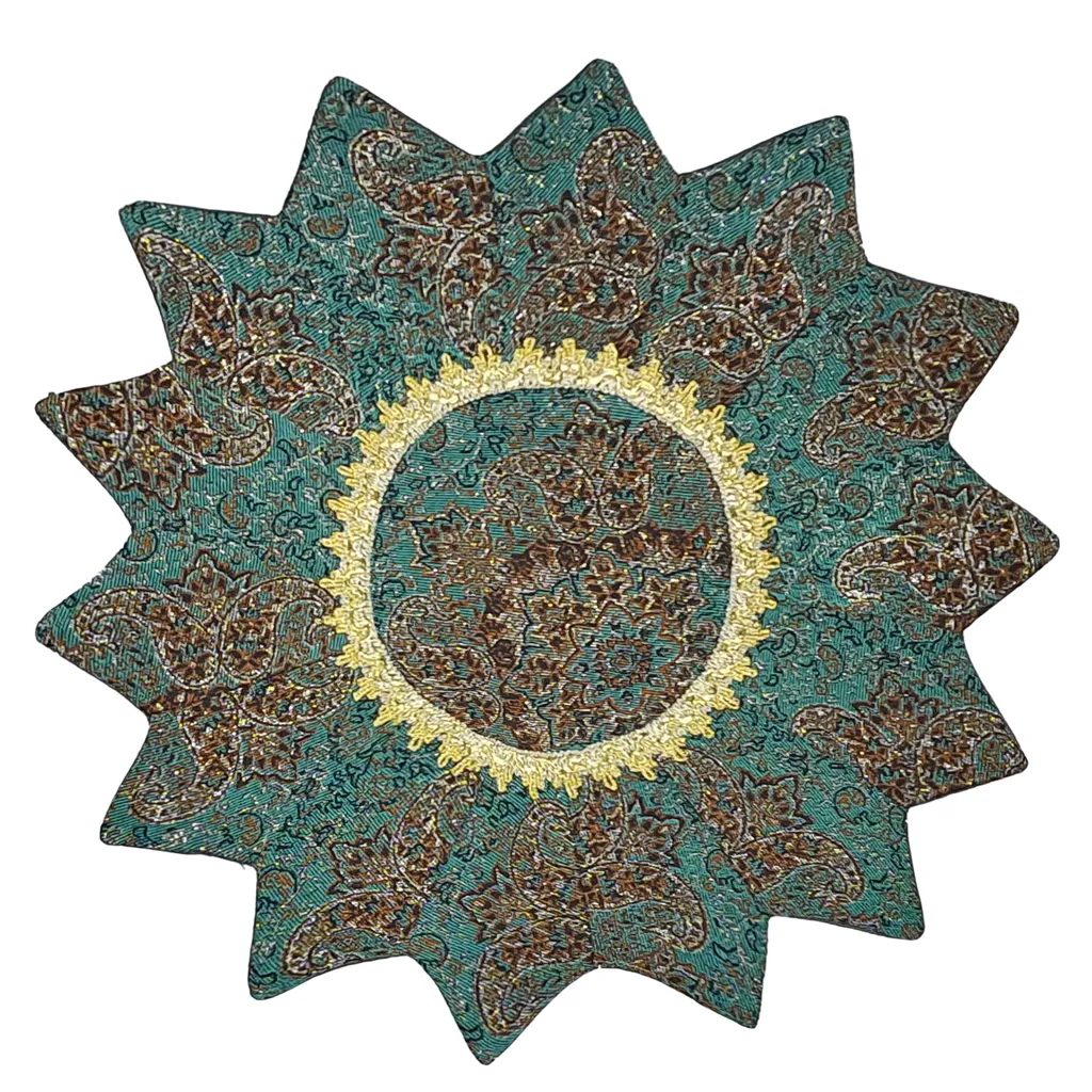 رومیزی ترمه مدل چهل تکه نسترن کد D63