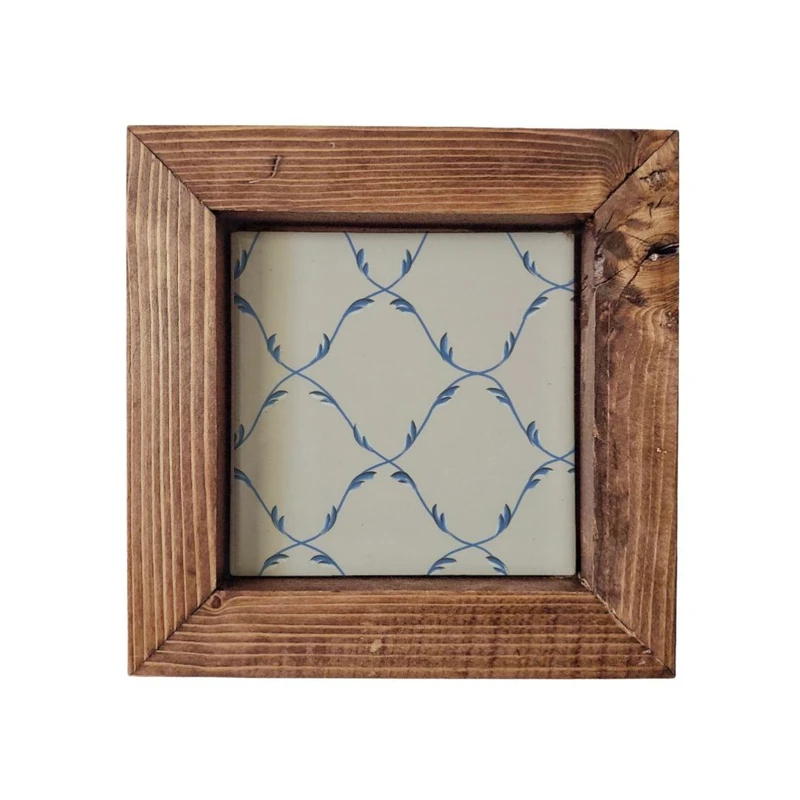 تابلو کاشی گلاک مدل اسلیمی طرح سنتی ایرانی کد FT39