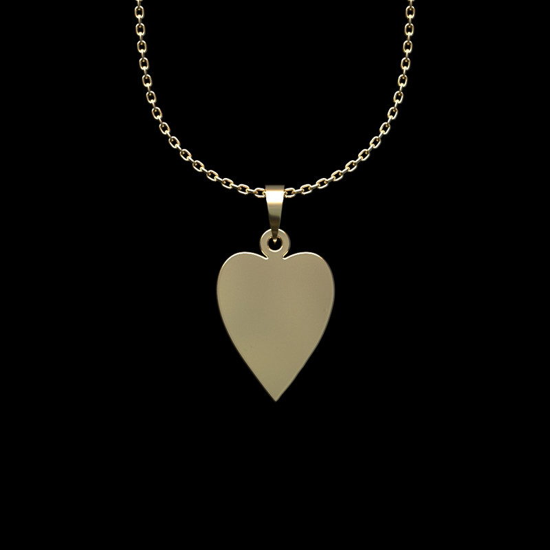 گردنبند طلا 18 عیار زنانه مدوپد مدل قلب کد II2-1-1226