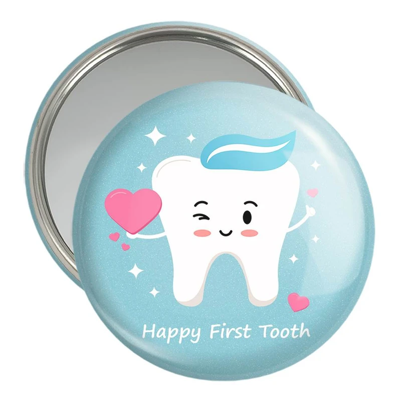 آینه جیبی خندالو مدل جشن دندونی پسرونه  کد 10937