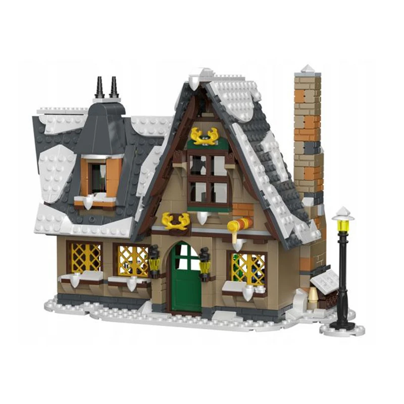 ساختنی 835 تکه مولد کینگ مدل کلبه کریسمسی