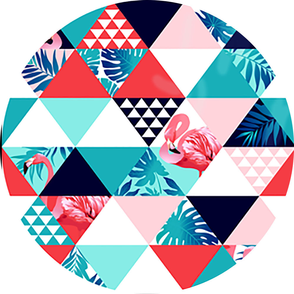 میز ناهارخوری مدل گرد طرح تروپیکال کد GL-08