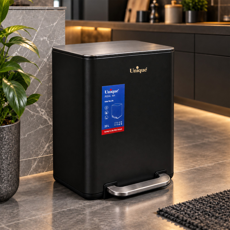سطل زباله پدالی یونیک کد 4301 گنجایش 20 لیتر 