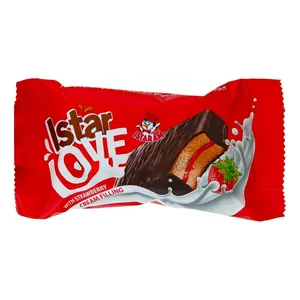 کیک لاو با طعم توت فرنگی ایسترم - 40 گرم بسته 24 عددی