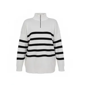 پلیور یقه ایستاده زنانه مدل فریماه