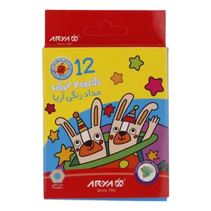 مداد رنگی 12 رنگ آریا کد 3072