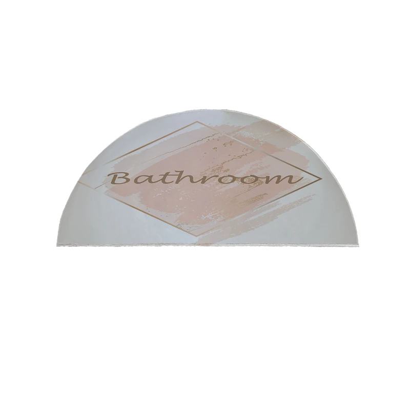 پادری مدل نیم دایره طرح حمام کد 8703 سایز 90×45 سانتی متر