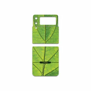 MAHOOT Leaf-Texture Cover Sticker for Samsung Galaxy Z Flip3 5G