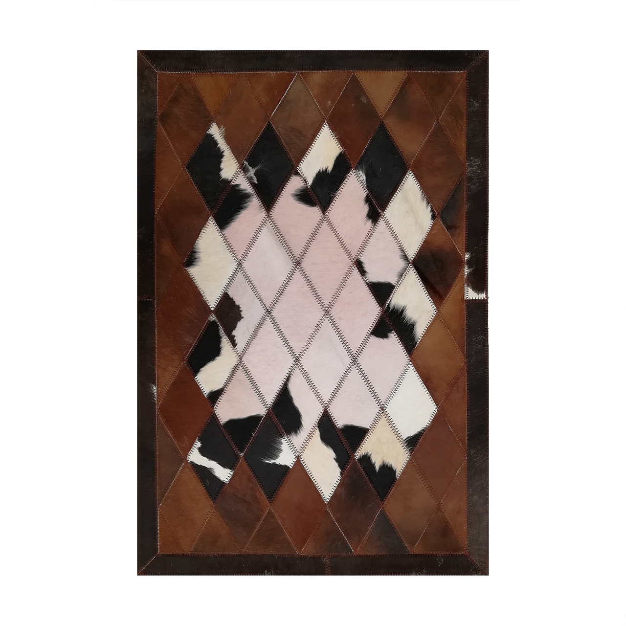 کلاژ فرش پوست و چرم کمالی مدل AD-0391