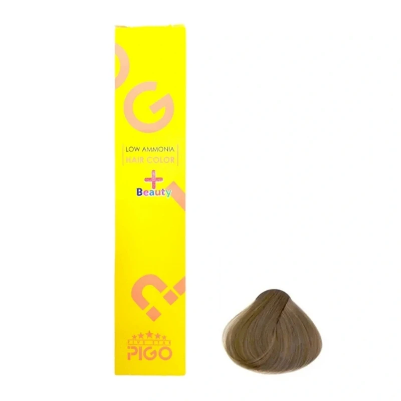 رنگ مو پیگو شماره 8.3 مدل پلاس بیوتی حجم 105 میلی لیتر رنگ بلوند زیتونی روشن