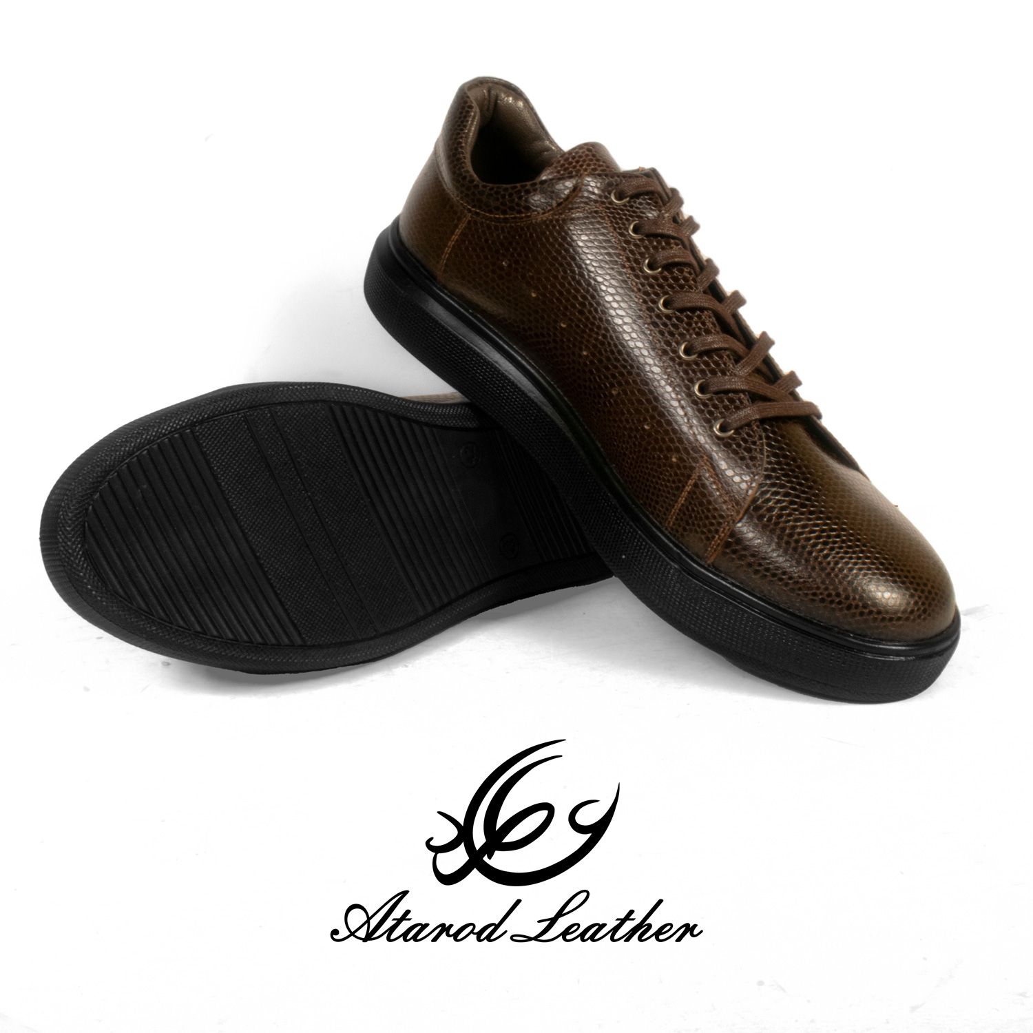 کفش روزمره مردانه چرم عطارد مدل چرم طبیعی کد SH381 -  - 4