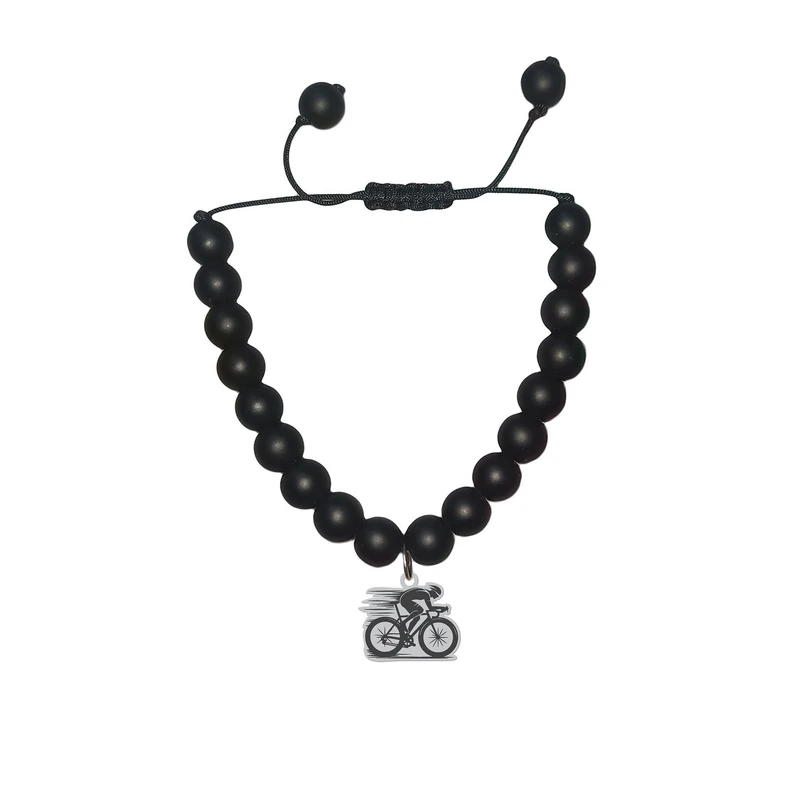 دستبند مهره‌ای هایکا مدل ورزشی دوچرخه سوار کد am.jh 127