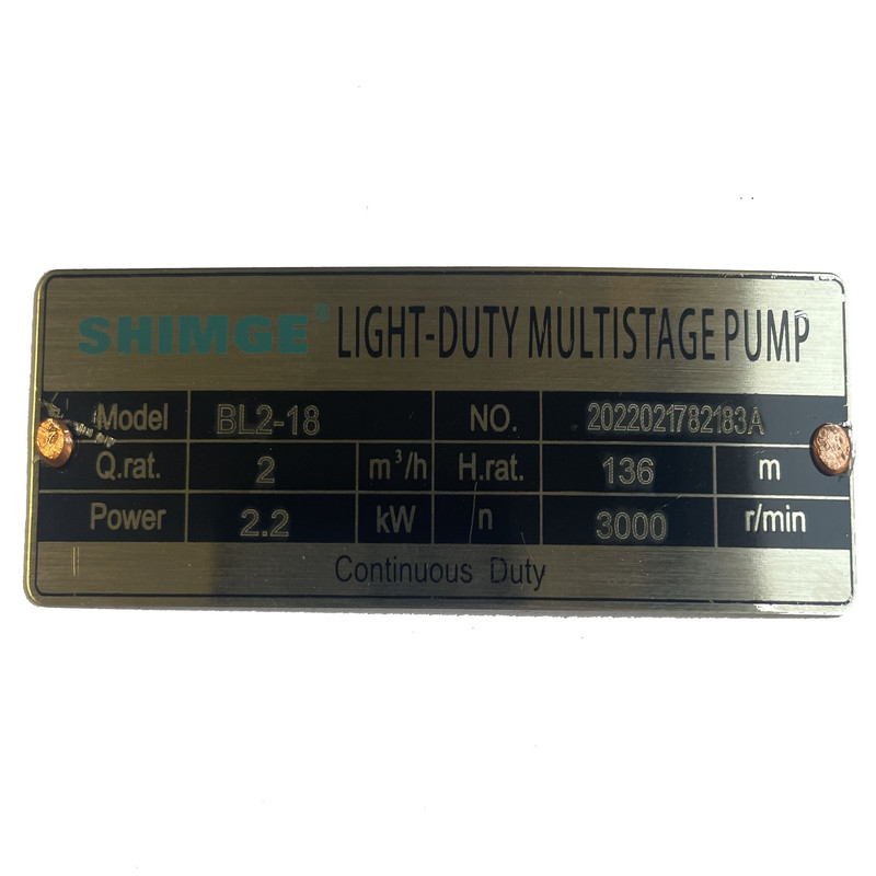 پمپ آب شیمجه مدل BL 2-18 پمپ آب شیمجه مدل BL 2-18