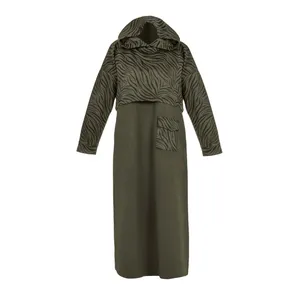 ست رویه و سارافون زنانه بنیس مدل هاله رنگ سبز