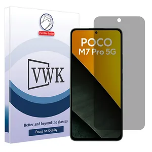 VWK Tough model privacy screen protector suitable for Xiaomi Poco M7 Pro 5G mobile phone