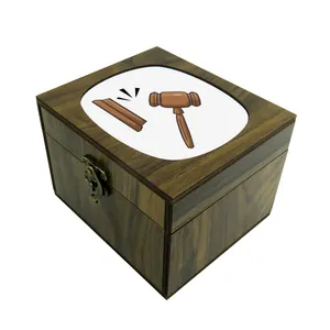 جعبه هدیه مدل  چوبی طرح وکالت و قضاوت کد 3415779