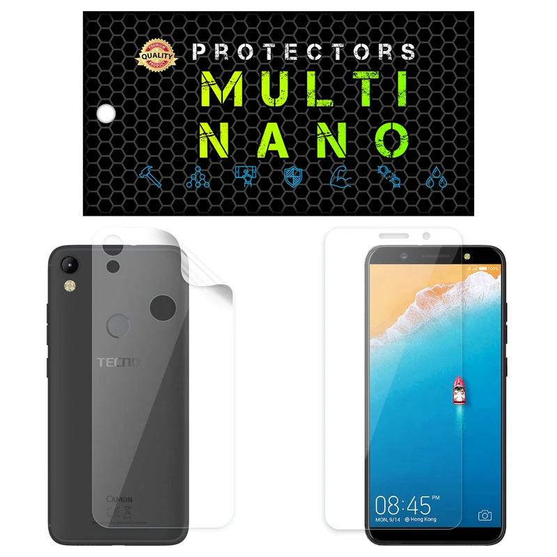 محافظ صفحه نمایش مولتی نانو مدل X-SFT مناسب برای گوشی موبایل تکنو Camon CM به همراه محافظ پشت