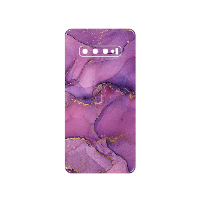 برچسب پوششی ماهوت مدل Purple Marble مناسب برای گوشی موبایل سامسونگ Galaxy S10 Plus