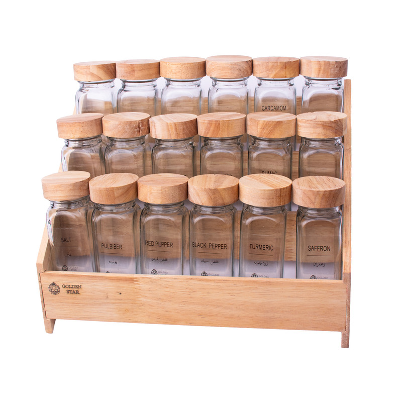 ست جاادویه 18 پارچه گلدن استار مدل مکارتی RM14 همراه با استند