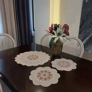 رومیزی 3 تکه مدل گل قیطان