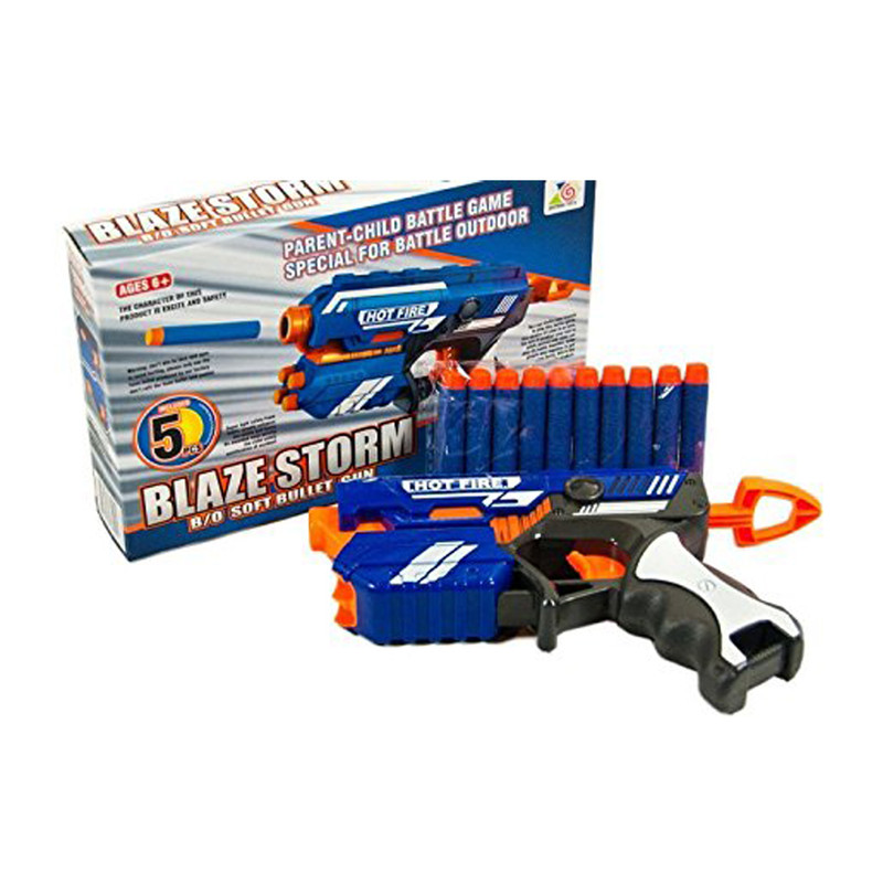 تفنگ بازی مدل blaze storm manual soft bullet gun کد 1660