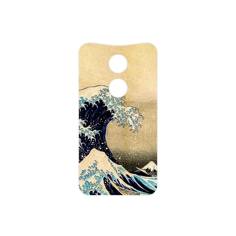 برچسب پوششی ماهوت مدل The Great Wave off Kanagawa of Hokusai مناسب برای گوشی موبایل موتورولا Moto X 2014