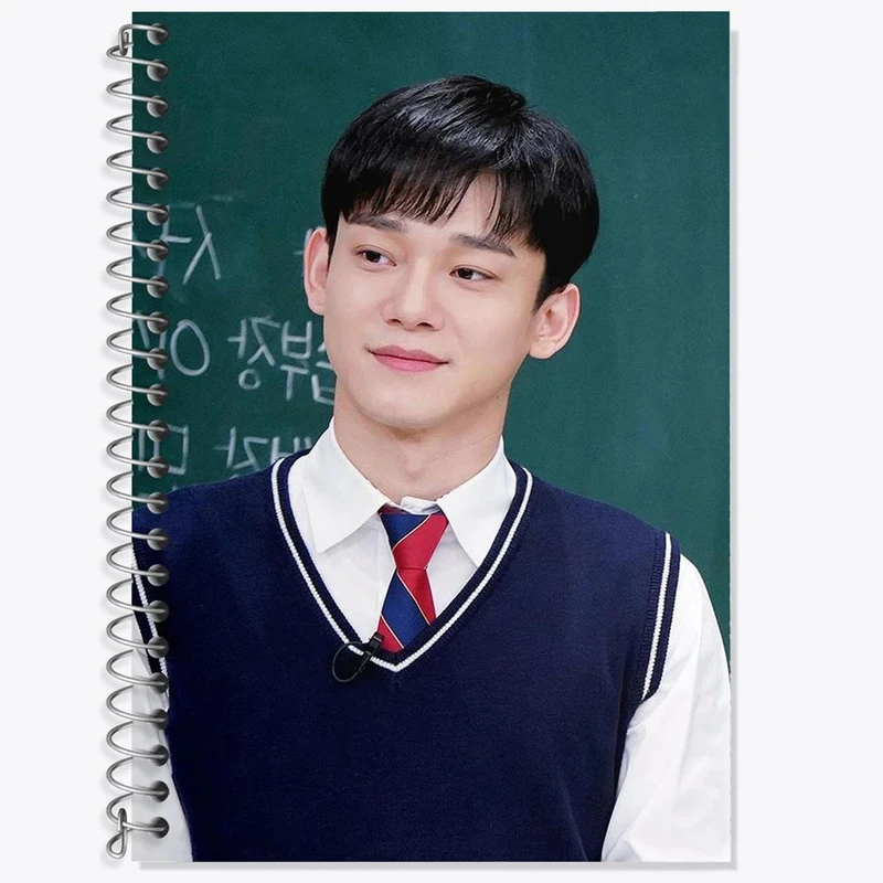 دفتر زبان 50 برگ خندالو مدل دو خط طرح چن گروه اکسو EXO کد 13360