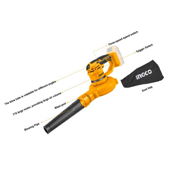 دستگاه دمنده و مکنده اینکو مدل CABLI2001 دستگاه دمنده و مکنده اینکو مدل CABLI2001