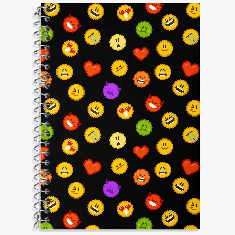 دفتر لغت 50 برگ خندالو طرح ایموجی کد N653