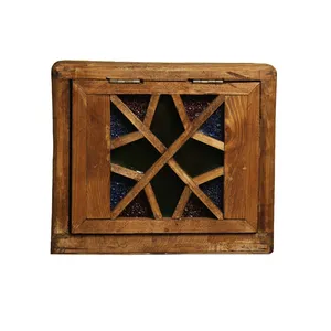 صندوق چوبی طرح ستاره کد vi-2