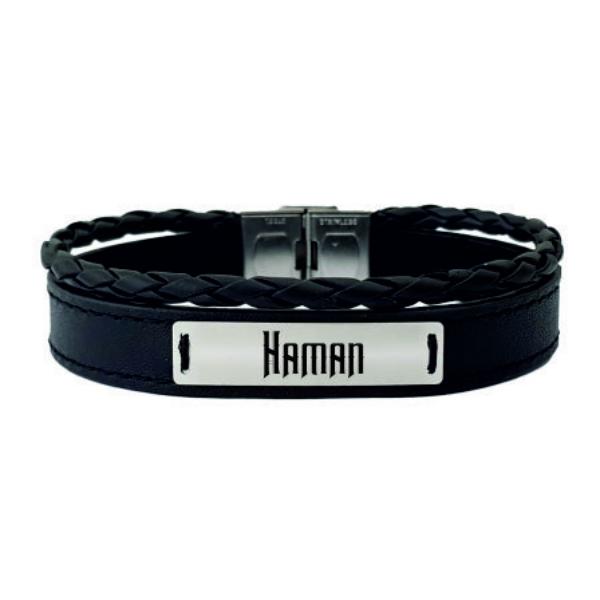 دستبند نقره مردانه ترمه 1 مدل هامان کد 383 DCHN