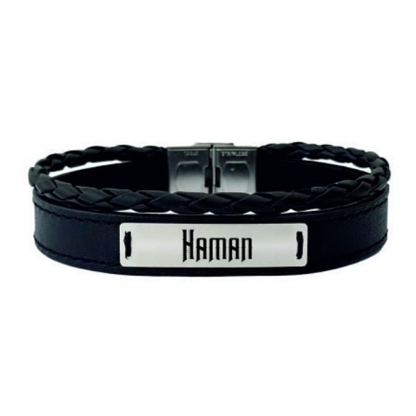 دستبند نقره مردانه ترمه 1 مدل هامان کد 383 DCHN -  - 1