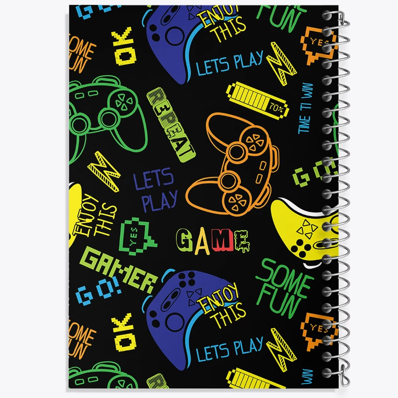 دفتر نت موسیقی 50 برگ خندالو مدل گیم و بازی کد N518