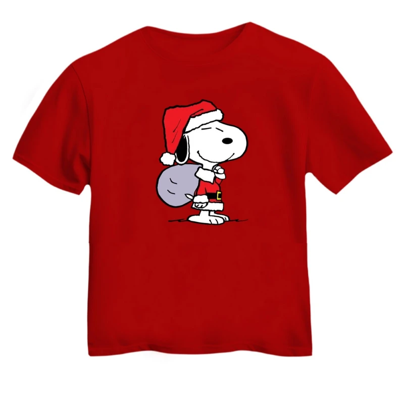 تی شرت آستین کوتاه بچگانه مدل اسنوپی کریسمس کد 1