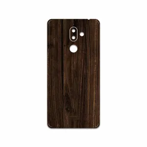 MAHOOT Dark Walnut Wood Cover Sticker for Nokia 7 Plus
