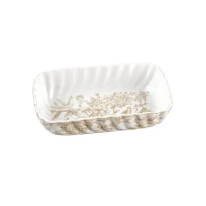 مرغ خوری گلدکیش مدل مستطیل طرح سارینا سایز کوچک کد GK701133-6