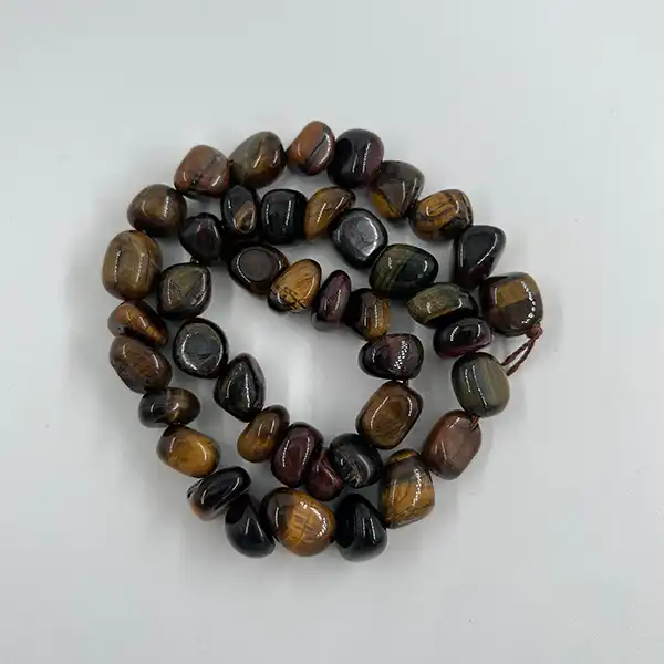 ریسه سنگ مدل عقیق نامنظم چشم ببر کد 359606