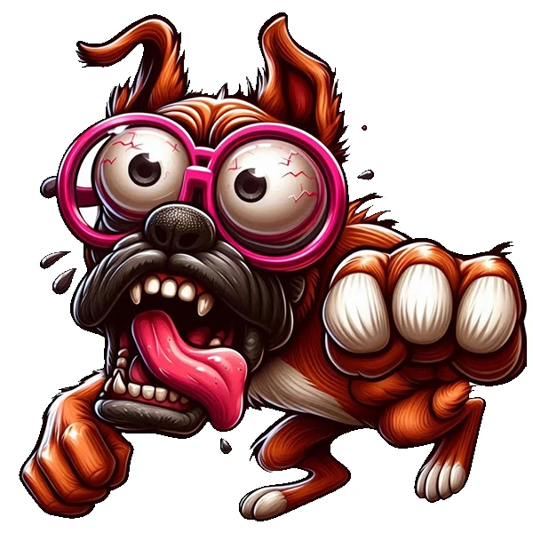 استیکر پارچه و لباس پاد آفرین طرح سگ بامزه کد 4005