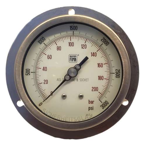 گیج فشار نووا فیما مدل 200bar-10cm-back