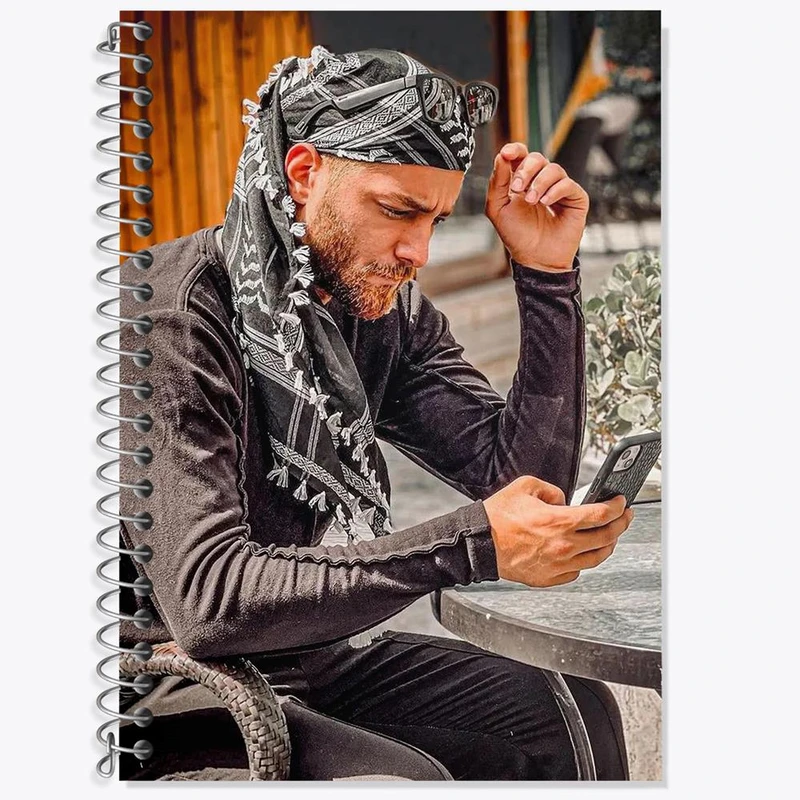 دفتر زبان 50 برگ خندالو مدل سه خط طرح ماکان بند کد 27292