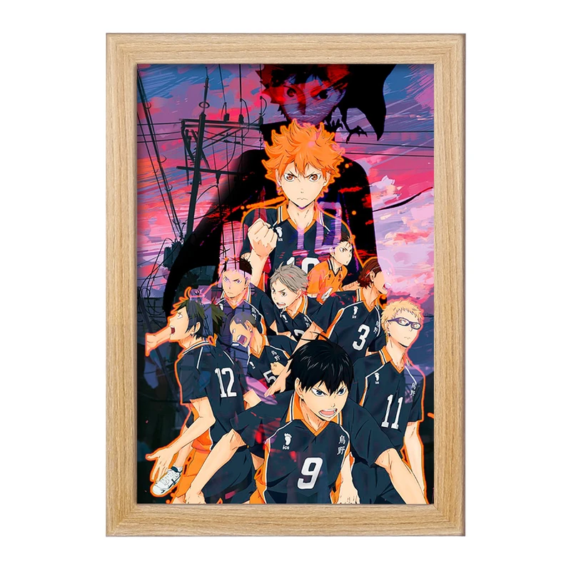 تابلو خندالو مدل تیم کاراسونو انیمه هایکیو Haikyu  کد 17793