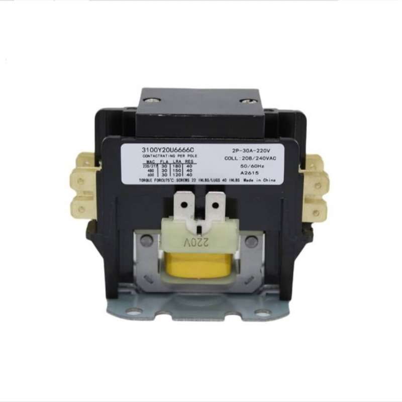 کنتاکتور تک فاز دو پل کولر گازی مدل 30 آمپر  بسته 5 عددی 