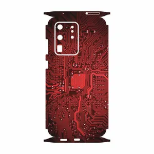 MAHOOT Red Printed Circuit Board-FullSkin Cover Sticker for Samsung Galaxy S20 Ultra