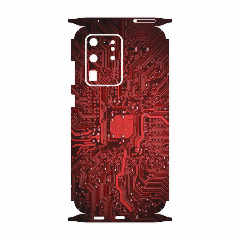 برچسب پوششی ماهوت مدل Red Printed Circuit Board-FullSkin مناسب برای گوشی موبایل سامسونگ Galaxy S20 Ultra