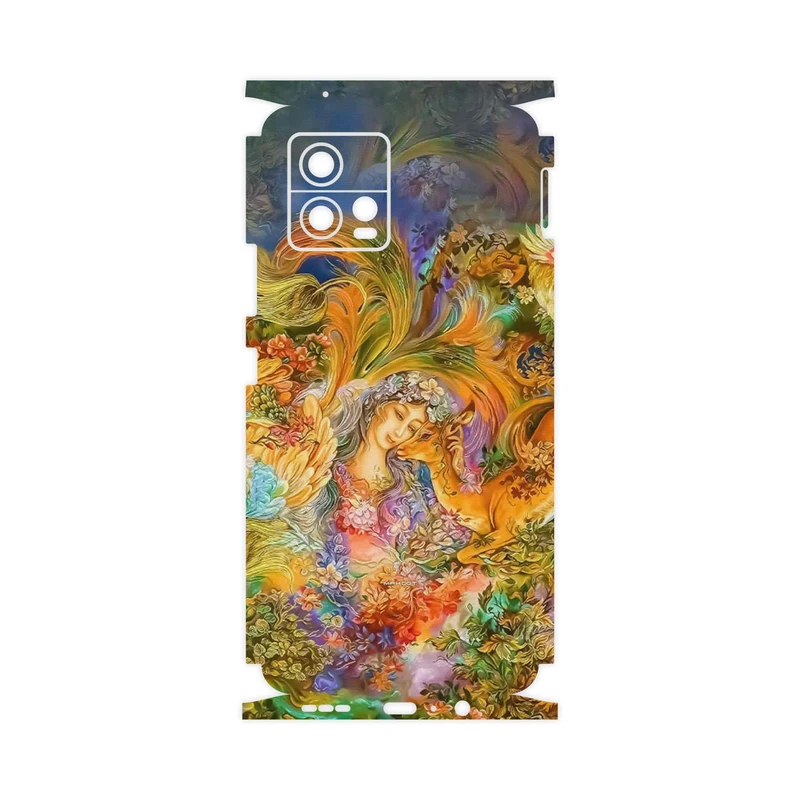 برچسب پوششی ماهوت مدل Persian miniature 3-FullSkin مناسب برای گوشی موبایل موتورولا Moto G72