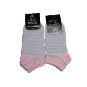 جوراب دخترانه مدل صورتی رینگی بسته 2 عددی