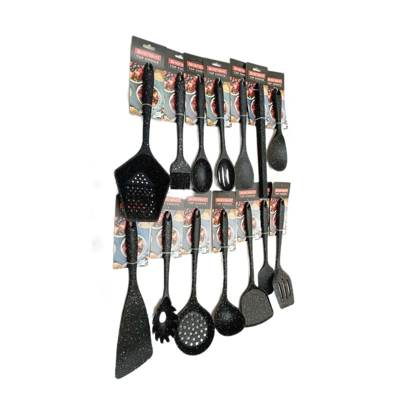 سرویس کفگیر و ملاقه 14 پارچه شنگیا مدل سیلیکون 