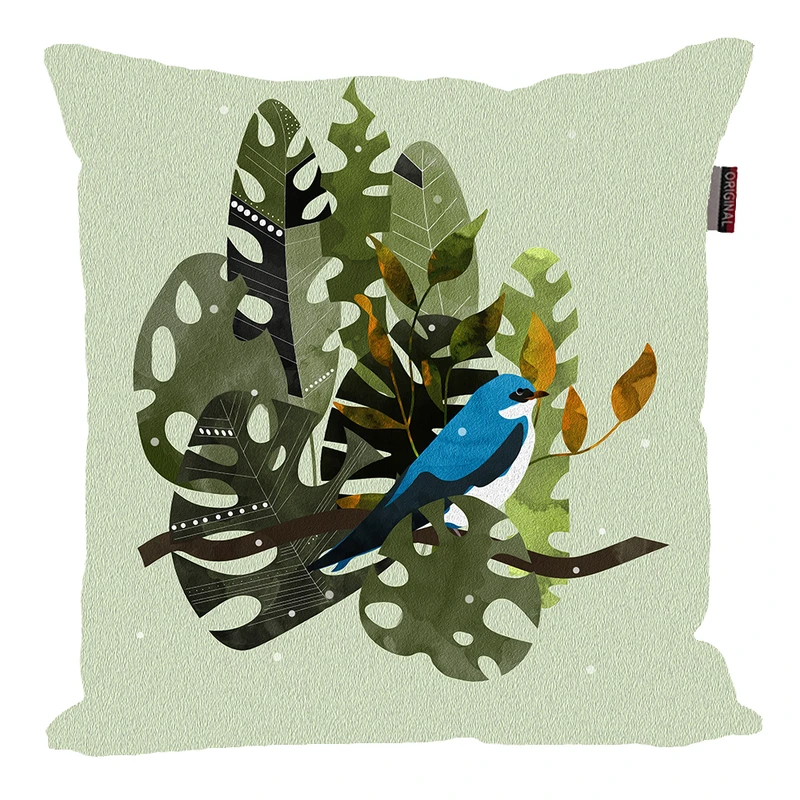 کوسن پاد آفرین مدل مینیمال طرح برگ گلدان کد PK40520