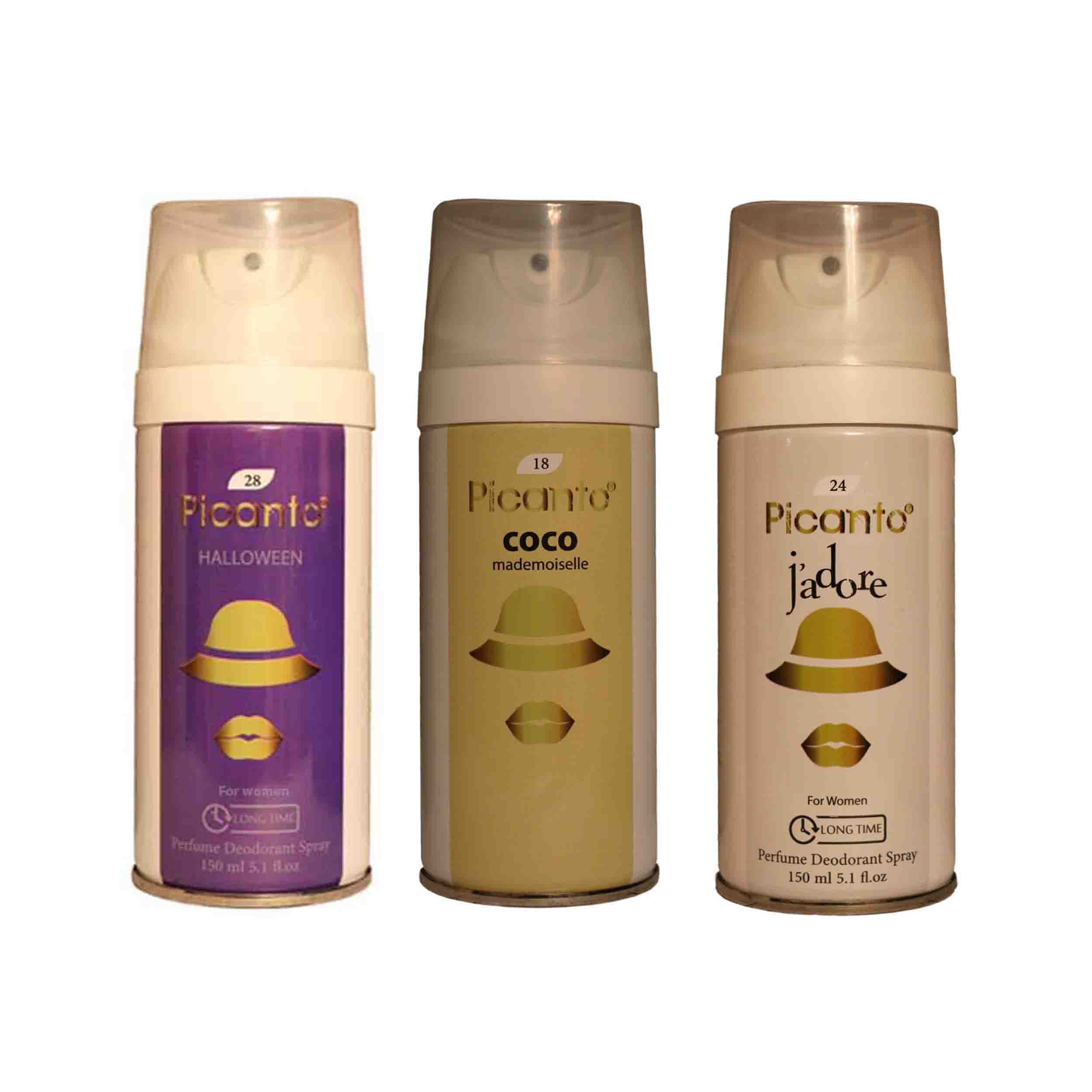 اسپری خوشبو کننده بدن زنانه پیکانتو مدل pw39 حجم 150 میلی لیتر مجموعه 3 عددی