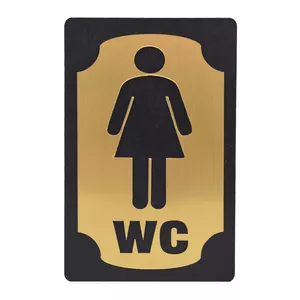 تابلو نشانگر طرح سرویس بهداشتی بانوان مدل WC-V